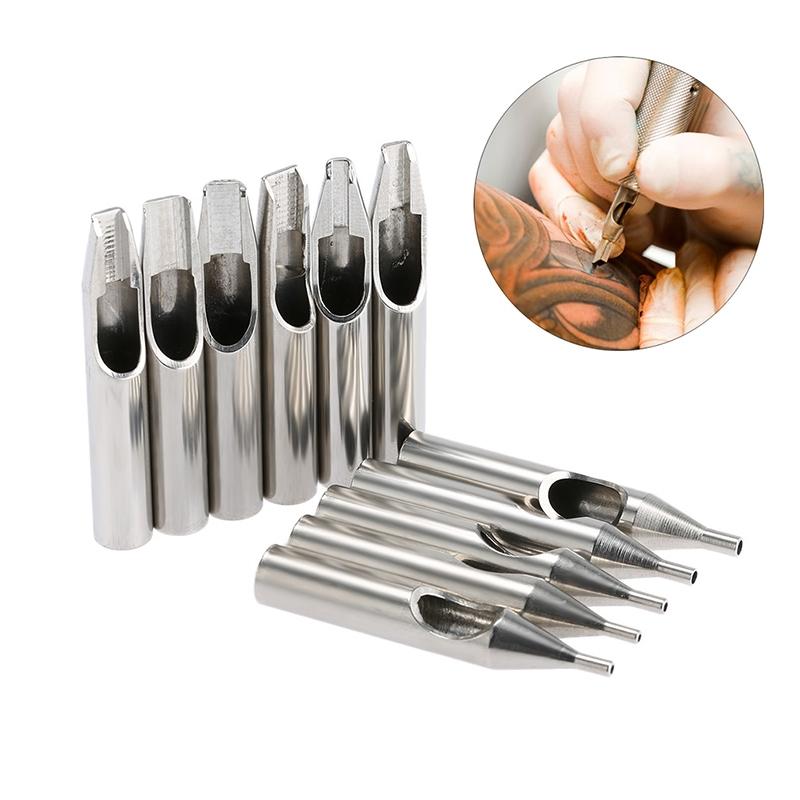 NNEIDS 22-Piece Stainless Steel Tattoo Nozzle Set For Tattoo Supply