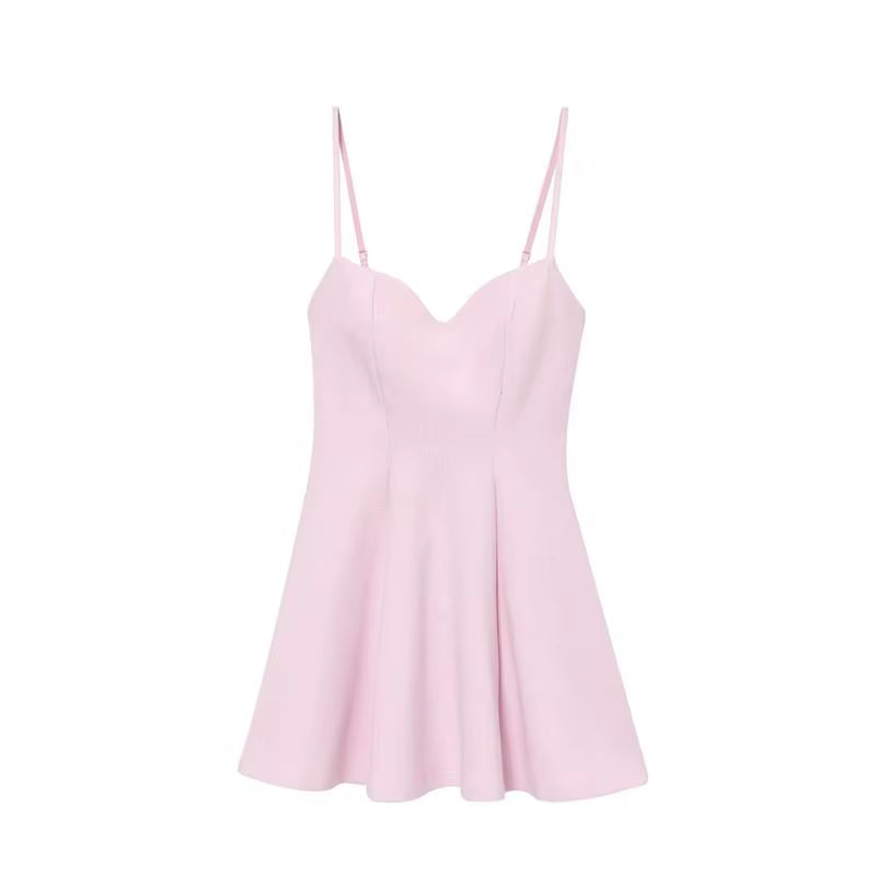 Dresses Summer Women'S 2025 New Chic Slim Tube Top Elegant Mini Camisole Women'S Dress Street Fashion Youth Holiday Dress