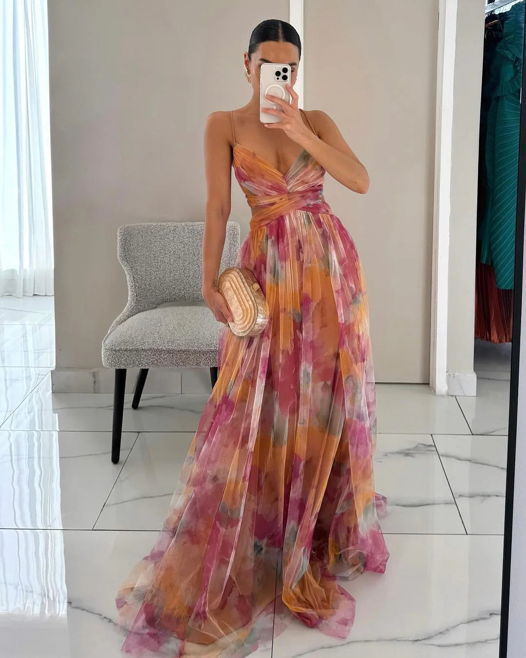 Madalena - Vestido Longo Floral