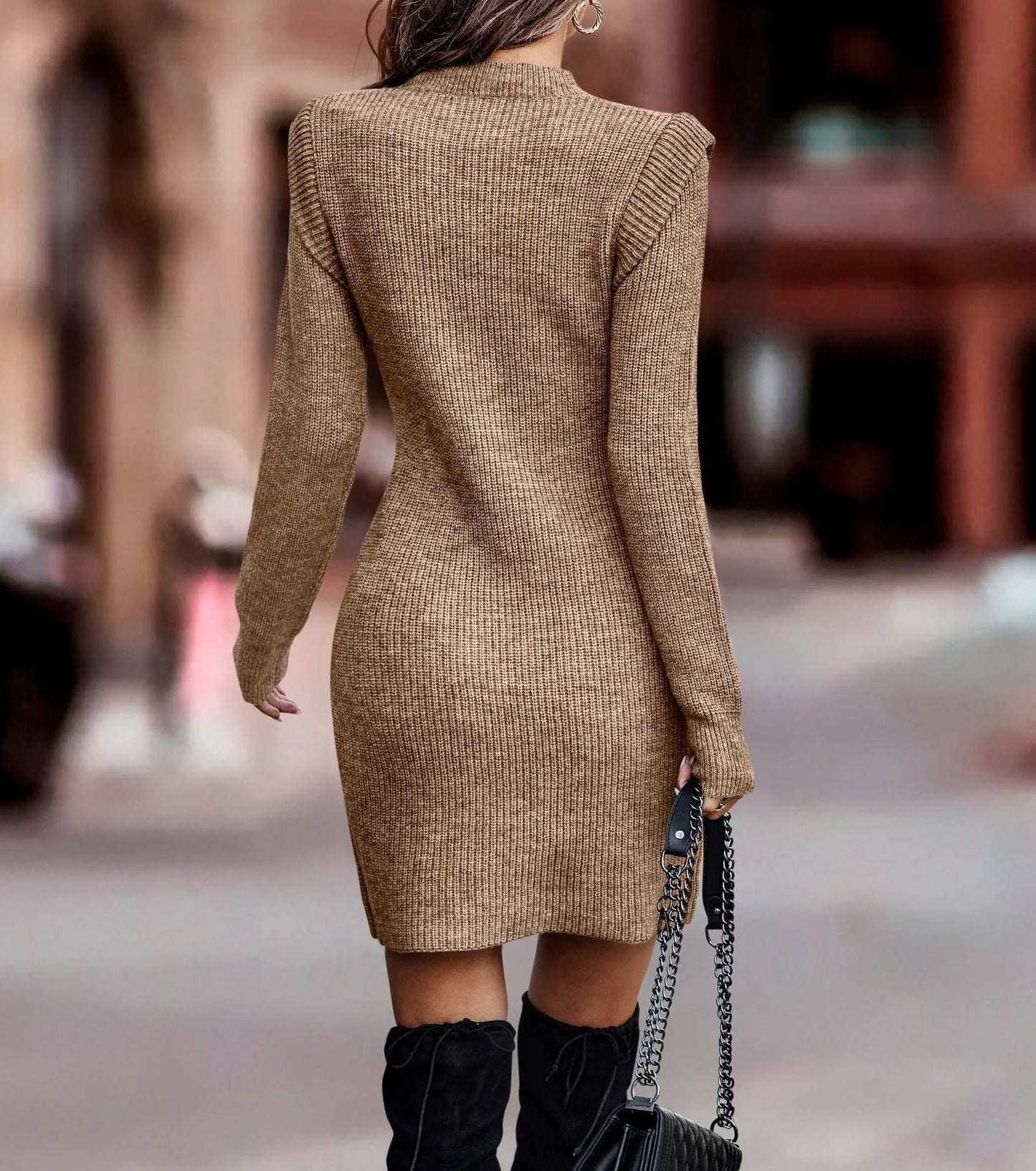 Michèle™️ Casual and Fashionable Knitted Dress