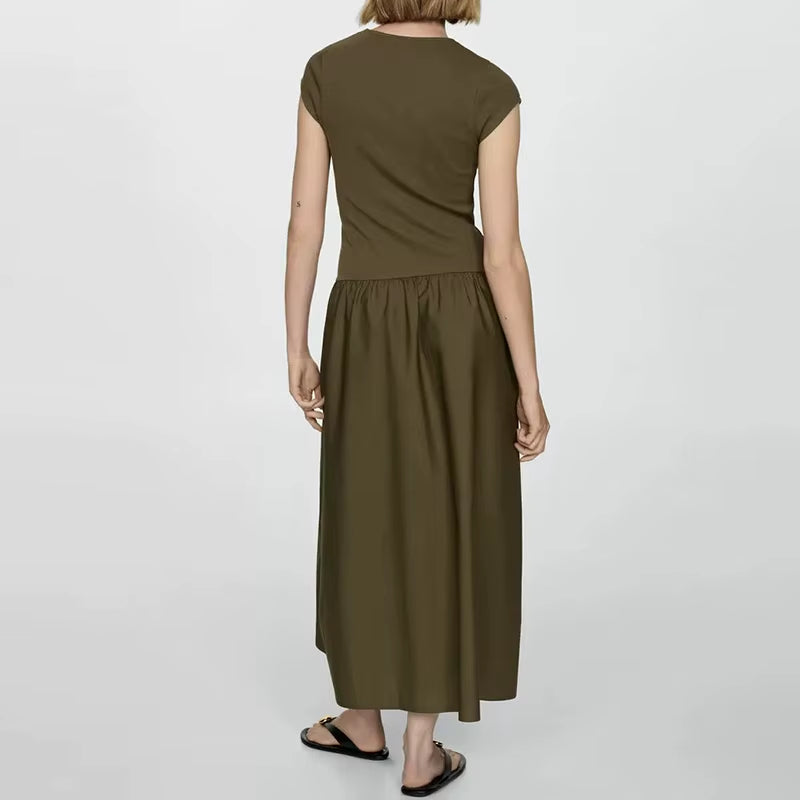 Dresses Summer Women'S 2025 New Chic Slim Simple Elegant Holiday Dress Street Women'S Comfortable Youth Travel Dress