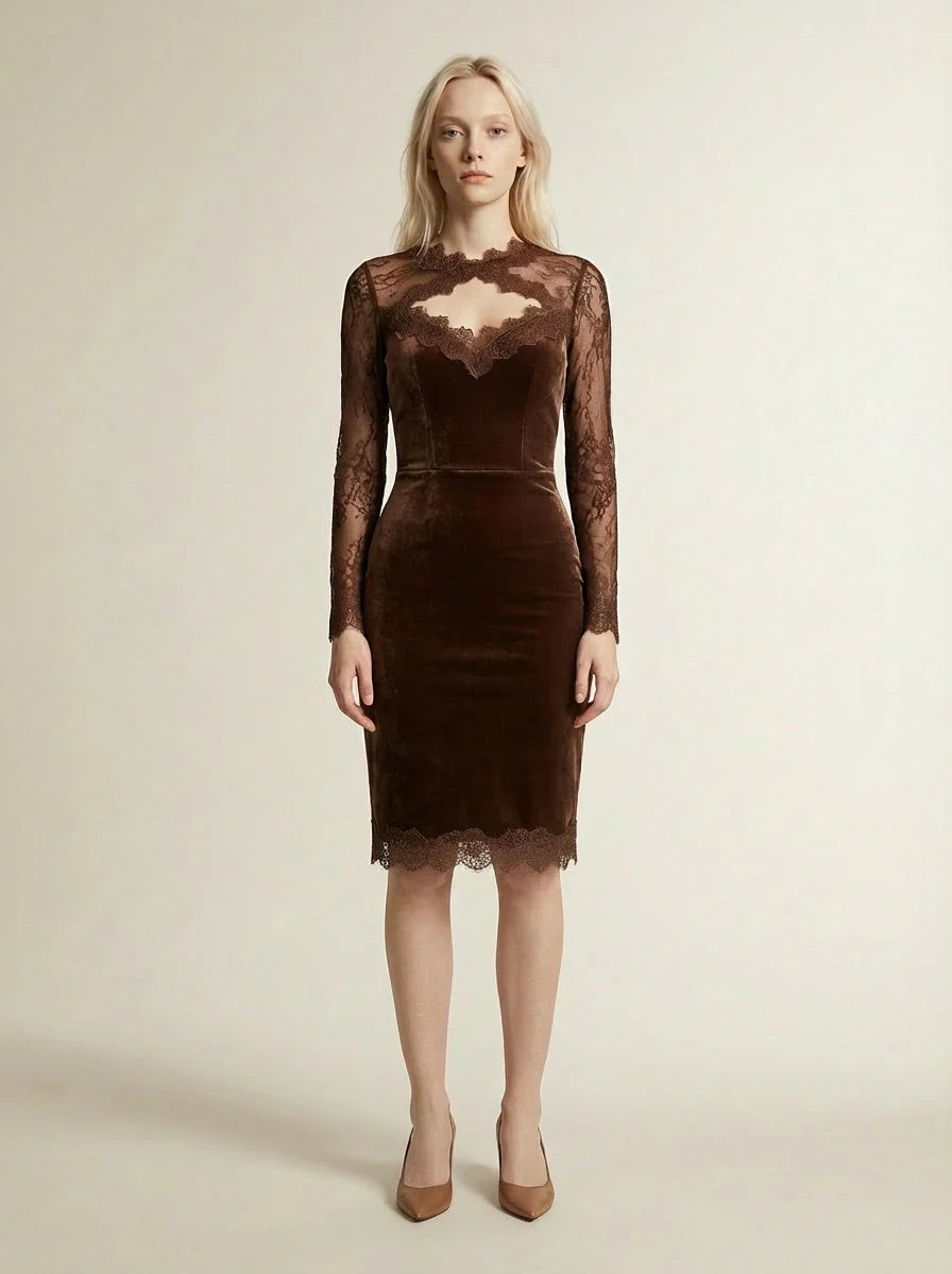 Nadia - Mini Dress with Elegant Lace